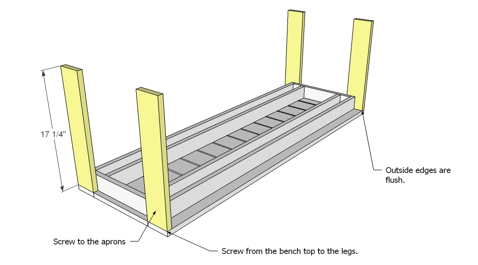 how to build a outdoor bench seat